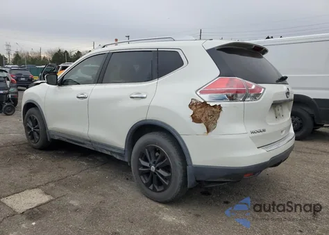2015 Nissan Rogue S z USA, uszkodzony, nr VIN KNMAT2MT0FP543716
